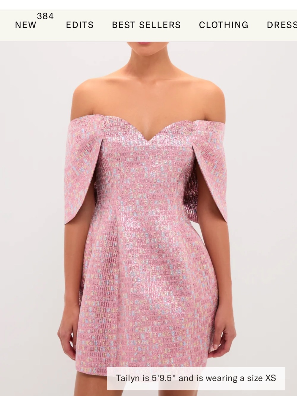 Tuckernuck Pink One-Shoulder Sequin Mini Dress